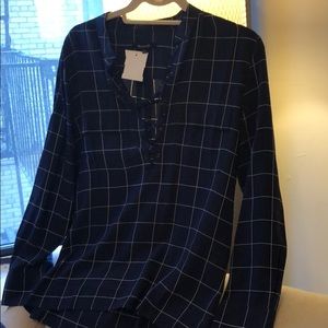 Madewell 100 percent silk long sleeve